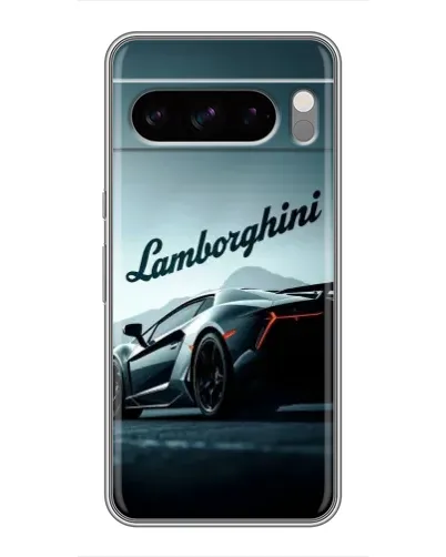 Чехол для Google Pixel 8 Pro с картинкой «Классическая надпись Lamborghini»