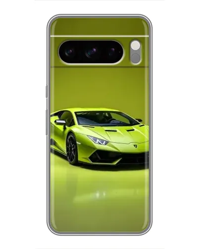 Чехол для Google Pixel 8 Pro с картинкой «Салатовый Lamborghini Huracan»