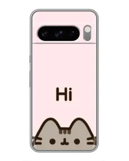 Чехол для Google Pixel 8 Pro с картинкой «Пушин говорит Hi»