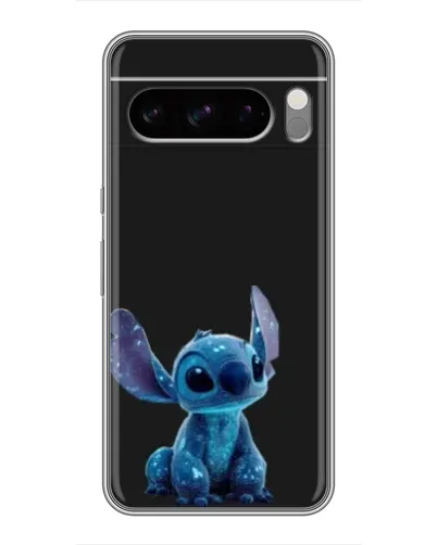 Чехол для Google Pixel 8 Pro с картинкой «Стич на черном»