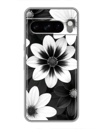 Чехол для Google Pixel 8 Pro с картинкой «Монохромные астры»