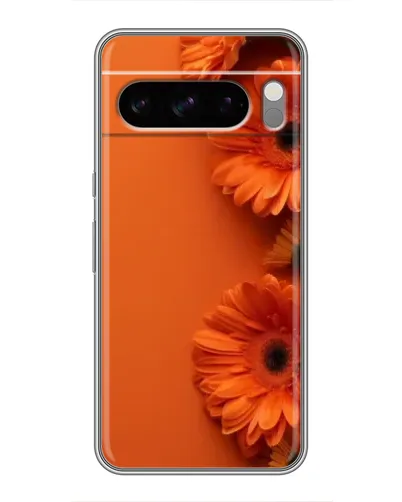 Чехол для Google Pixel 8 Pro с картинкой «Оранжевые герберы»
