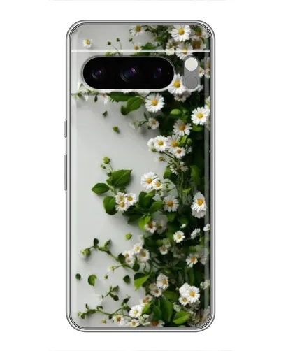 Чехол для Google Pixel 8 Pro с картинкой «Ветка мелких белых цветов»