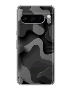 Чехол для Google Pixel 8 Pro с картинкой «Темный абстрактный камуфляж»