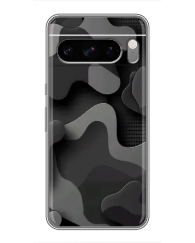Чехол для Google Pixel 8 Pro с картинкой «Темный абстрактный камуфляж»