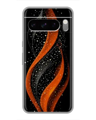 Чехол для Google Pixel 8 Pro с картинкой «Огненная звездная волна»