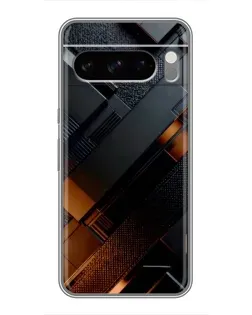 Чехол для Google Pixel 8 Pro с картинкой «Черные геометрические блоки»