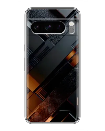 Чехол для Google Pixel 8 Pro с картинкой «Черные геометрические блоки»
