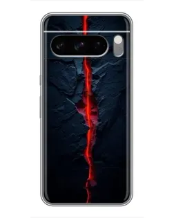 Чехол для Google Pixel 8 Pro с картинкой «Kрасная лавовая трещина»