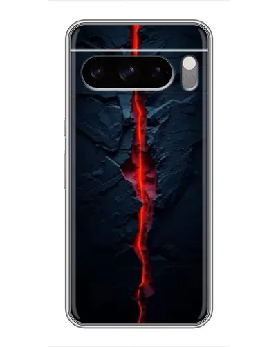Чехол для Google Pixel 8 Pro с картинкой «Kрасная лавовая трещина»