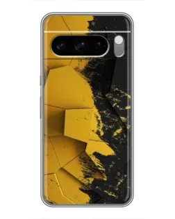 Чехол для Google Pixel 8 Pro с картинкой «Золотые осколки геометрии»