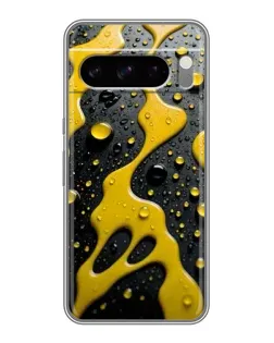 Чехол для Google Pixel 8 Pro с картинкой «Жидкое желтое золото»