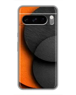 Чехол для Google Pixel 8 Pro с картинкой «Геометрия оранжевых кругов»