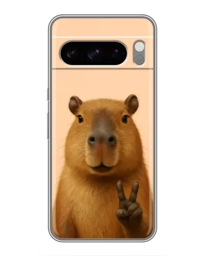 Чехол для Google Pixel 8 Pro с картинкой «Капибара виктория»