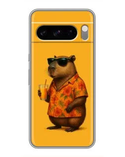 Чехол для Google Pixel 8 Pro с картинкой «Капибара на отдыхе»