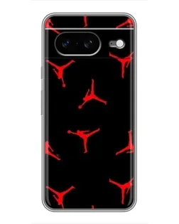 Чохол для Google Pixel 8 з картинкою «Jordan Red Pattern»
