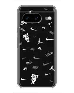 Чохол для Google Pixel 8 з картинкою «Nike Black Pattern»
