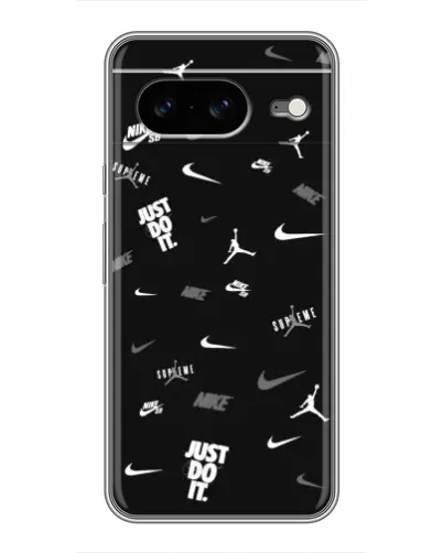 Чохол для Google Pixel 8 з картинкою «Nike Black Pattern»