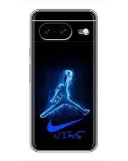 Чохол для Google Pixel 8 з картинкою «Jordan Neon Blue»