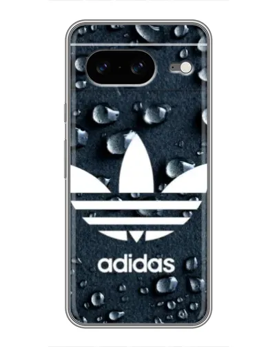 Чехол для Google Pixel 8 с картинкой «Adidas Trefoil Blue»