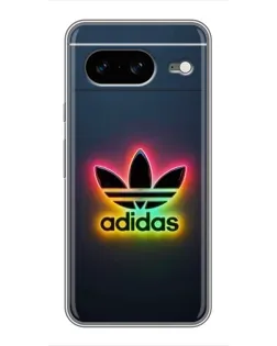 Чехол для Google Pixel 8 с картинкой «Неоновый Adidas»