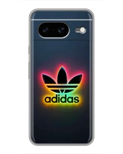 Чехол для Google Pixel 8 с картинкой «Неоновый Adidas»