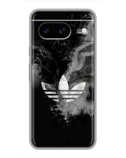Чехол для Google Pixel 8 с картинкой «Абстрактный дым Adidas»
