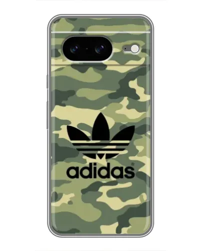 Чехол для Google Pixel 8 с картинкой «Милитари стиль Adidas»