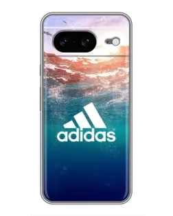 Чехол для Google Pixel 8 с картинкой «Океанская глубина адидас»