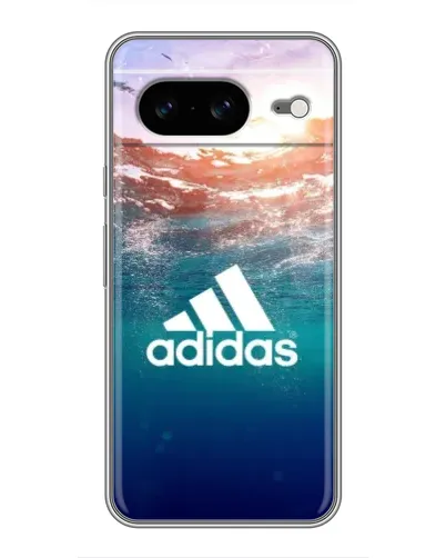 Чехол для Google Pixel 8 с картинкой «Океанская глубина адидас»