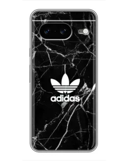 Чехол для Google Pixel 8 с картинкой «Белый мрамор Adidas»