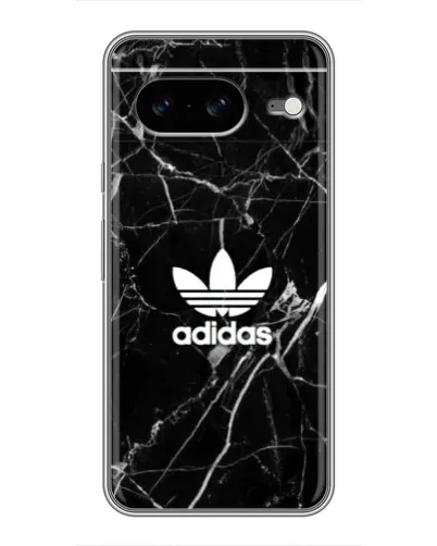 Чехол для Google Pixel 8 с картинкой «Белый мрамор Adidas»