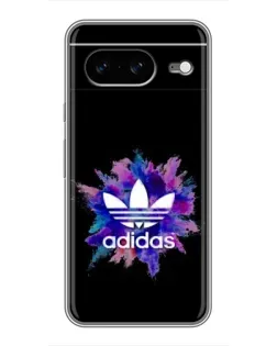Чехол для Google Pixel 8 с картинкой «Взрыв красок Adidas»