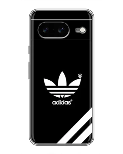 Чехол для Google Pixel 8 с картинкой «Adidas с диагональными полосами»
