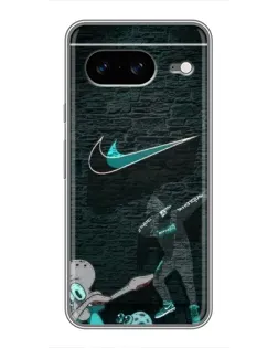 Чехол для Google Pixel 8 с картинкой «Спортивный арт Nike»
