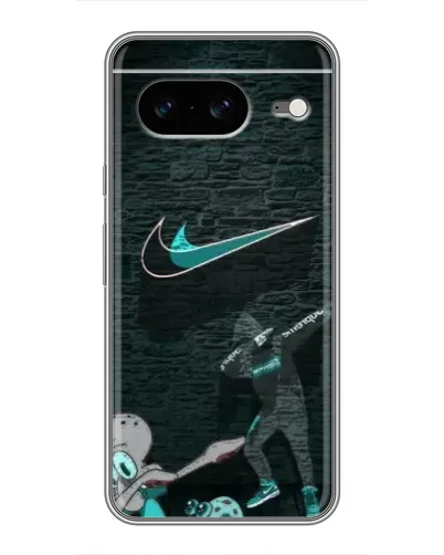 Чехол для Google Pixel 8 с картинкой «Спортивный арт Nike»