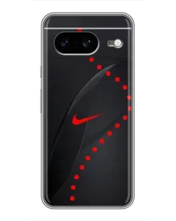 Чехол для Google Pixel 8 с картинкой «Абстрактный дизайн Nike»