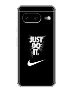 Чехол для Google Pixel 8 с картинкой «Текстовый принт Nike»