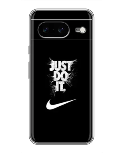 Чехол для Google Pixel 8 с картинкой «Текстовый принт Nike»