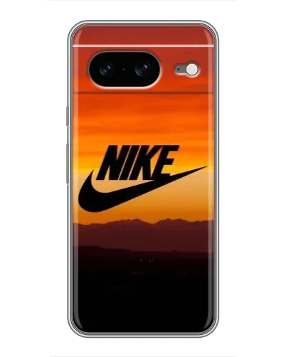 Чехол для Google Pixel 8 с картинкой «Nike — вечерний горизонт»