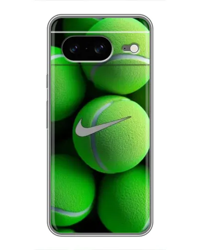 Чехол для Google Pixel 8 с картинкой «Теннисные мячи Найк»