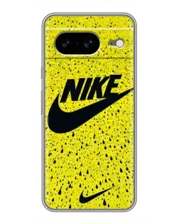 Чехол для Google Pixel 8 с картинкой «Желтый текстурный Nike»