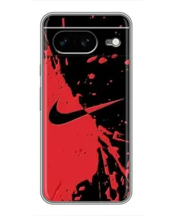 Чохол для Google Pixel 8 з картинкою «Червоні бризки Nike»
