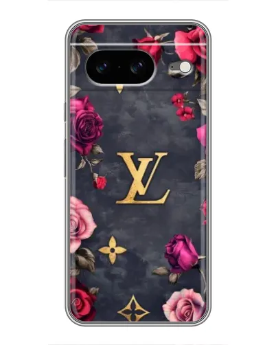 Чехол для Google Pixel 8 с картинкой «Цветочный Louis Vuitton»