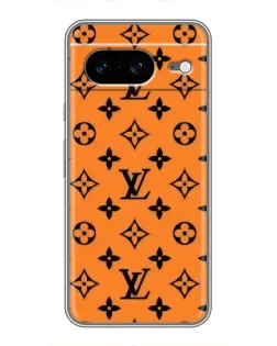 Чехол для Google Pixel 8 с картинкой «Оранжевый стиль LV»