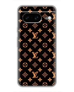 Чехол для Google Pixel 8 с картинкой «Золотая монограмма LV»