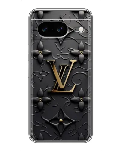 Чехол для Google Pixel 8 с картинкой «Кожаная текстура LV»