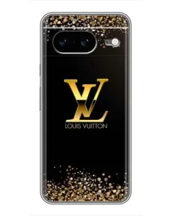 Чехол для Google Pixel 8 с картинкой «LV — золотые искры»