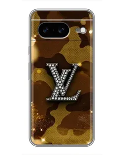 Чехол для Google Pixel 8 с картинкой «Камуфляжный Louis Vuitton»