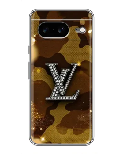 Чехол для Google Pixel 8 с картинкой «Камуфляжный Louis Vuitton»